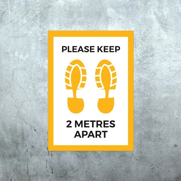 Keep 2m Distance A3 Poster
