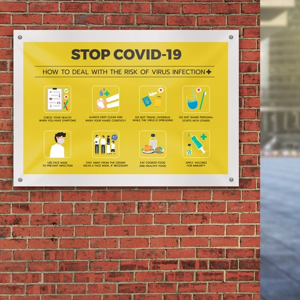 Covid 19 Pvc Banner